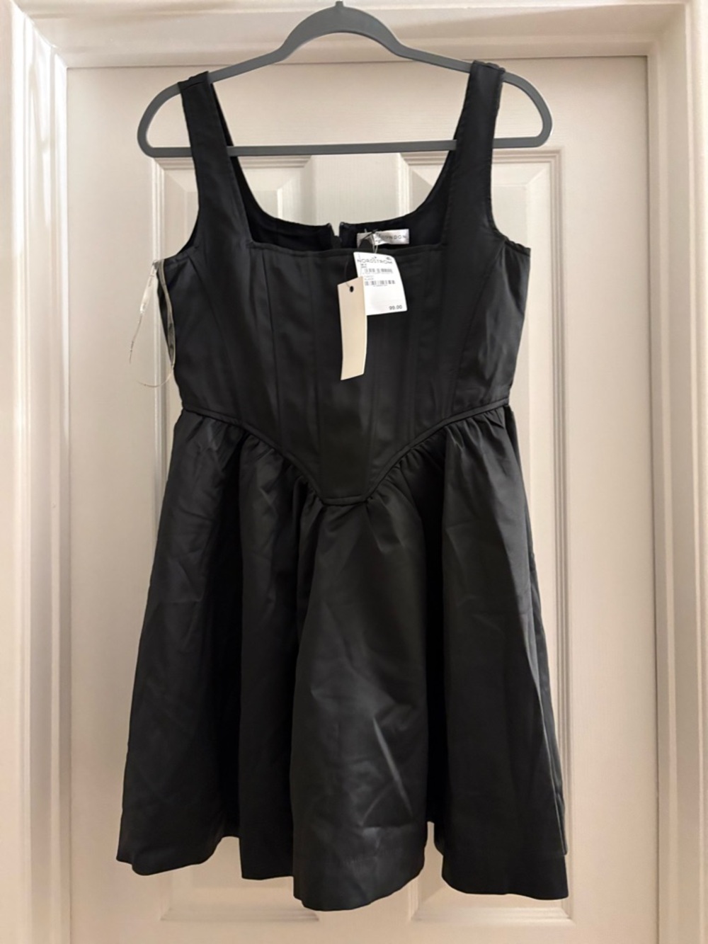 Black Sleeveless Fit-and-Flare Dress